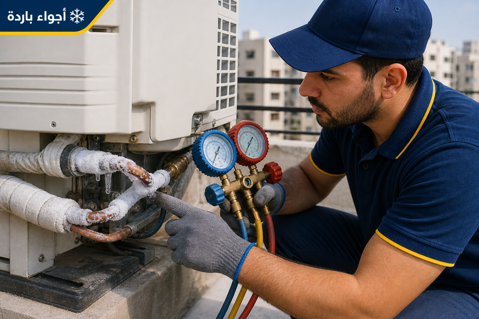 تجمد مواسير التكييف: الأسباب والحلول وهل المشكلة نقص فريون؟